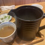 手打ちそば さんぽ - 蕎麦湯