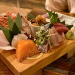 海味 はちきょう - 全て新鮮でした〜豪快10点盛り2人前　5.500円