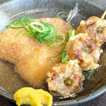 七津屋 - アジフライ 180円 , 揚げシューマイ 150円
