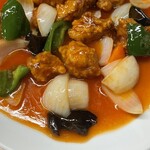 恒洋亭 - 古老肉 スブタ(1,400円)オレンジ色のニクい奴