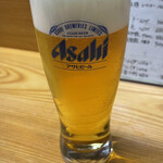 恒洋亭 - 生ビール(中)(600円)3杯目