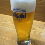 恒洋亭 - 生ビール(中)(600円)2杯目