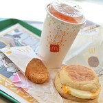 マクドナルド - ドリンク写真:ソーセージエッグマフィンセット (530円→モバイルクーポンで480円)2026年3月
