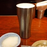 鳥元 - お通しとビール