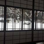 Himeno Soba Yukarian - 部屋からお庭を見ても雪化粧