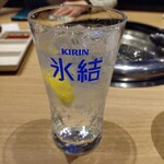 じゅうじゅうカルビ - ドリンク写真:氷結レモンサワー(400→99円)