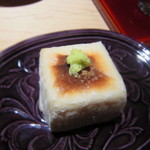 銀座うち山 - 鯛茶漬けセットの”焼き胡麻豆腐” H26.11
