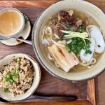 今帰仁そば - ミックスそば（セット）