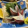 かみ風船 - 関サバの刺身