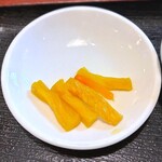 居酒屋ふみ - 定食 漬物　2026.3.9