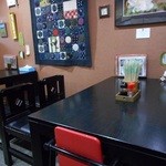 萬寿庵 - 店内テーブル席