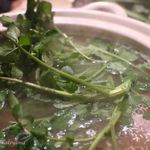 森の机 - クレソンを入れていただきました