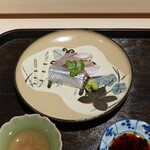 礒田 - かすご鯛とさよりの昆布締め
