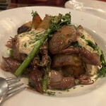 ラ メゾン ダミ - ホタルイカとインカの目覚めのコンフィ。とても良いホタルイカを使ってるのがよくわかりました。ふっくら美味しい。