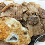 スタミナカレーの店バーグ - 生姜焼きはもう少しあたたかいとありがたいかなあ…