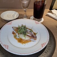 GONIA KURAMAE - 子持ちヤリイカのソテー 塩辛プロヴァンサル