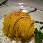 アロマフレスカ - 安納芋のモンブラン仕立て　メープルのジェラート添え