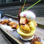 Calme Elan 神楽坂 - 自家製柚子アイスとプラリネアイスのデセール