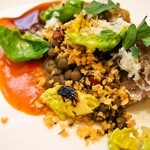 クイントカント - セコンドピアット（仔羊 レンズ豆 芽キャベツ）