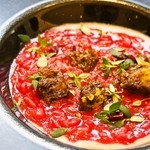 クイントカント - プリモピアット2（牛テールとビーツのリゾット）