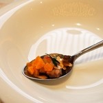 クイントカント - クッキアイオ（エビ マンゴー パンチェッタ）