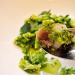 クイントカント - ペッシェ（スズキ コッパ ブロッコリー）