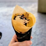 クレージー クレープス - 料理写真:キャラメルチョコアーモンド(・ε-。)⌒☆