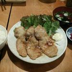 葡萄座 - 夜の定食 豚しょうが焼き