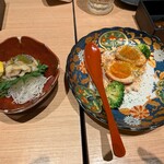 磯一 - つぶ貝わさび漬け547円、明太チーズのとろ玉ポテトサラダ547円