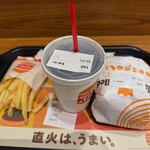 バーガーキング - ドリンク写真:アルファ キングイエティ ザ・ワンパウンダーセット