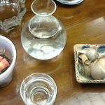 魚介屋 玄徳 - 150114新潟　玄徳　お通しと金鶴