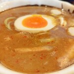 つけ麺道たけし - つけ汁（醤油つけ麺）