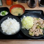伝説のすた丼屋 - 料理写真:塩スタミナ定食