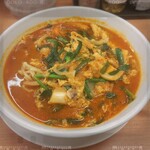 日高屋 - 料理写真:チゲ味噌ラーメンセット　1070円