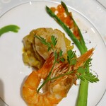 La' Bosco - 鯛、エビのメイン、味はカレー風味でした