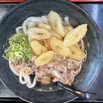 人力うどん - 肉ごぼう天うどん