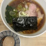 麺処 有彩 - 味玉はたまたま忘れたみたいで別添えに