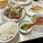 餃子の王将 - 料理写真:中華定食(ニラレバ炒め)  ¥924+税=¥1,016