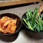 焼肉はっさん - キムチ・ネギサラダ