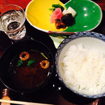 和 あすか - ご飯、香の物、留椀(赤だし)