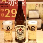 天ぷらと日本酒 明日源 - トリビーは赤星♪