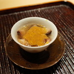 神楽坂 石かわ - 造り(2)　海鼠このわた和へ 2015.2.x