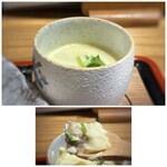 博多海鮮処まんぷく屋 - 茶碗蒸しには､お魚の切り身や鶏肉も入っていましたが、少し薄味かしら。