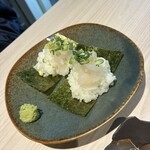 酒呑処 シンメ 新橋 - 白エビの１口手巻き