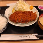 とんかつ檍 - 料理写真:上ロースカツ定食