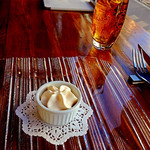 JAM ORCHESTRA - 【2015年2月再訪時】ホリデーランチコース（1,800円）の前菜、カボチャのブリュレ。