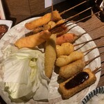 串揚げ処 味串 - 串揚げ10本定食