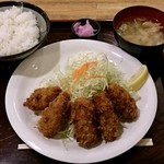 とんかつ 志味津 - とんかつ 志味津 表参道店 カキフライ定食 1,200円（税込）