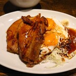 Heart Restaurant 安ざわ家 - 料理写真:厚切りチャーシュー 焼豚玉子定食（チャーシューエッグ）