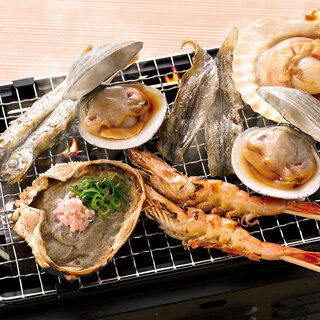 厳選された魚介類！イチオシ卓上濱焼♪